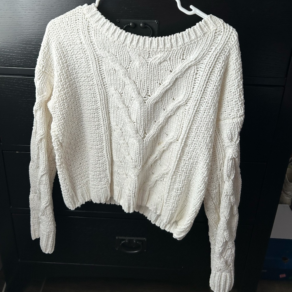 White Knit Sweater